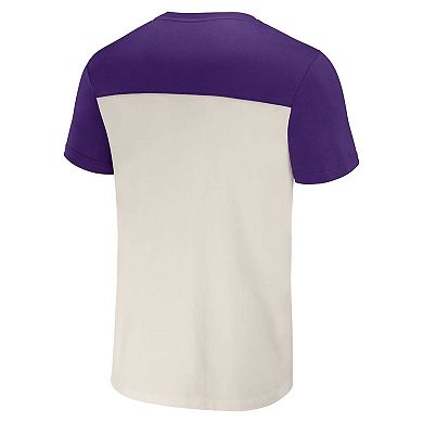 Men's NFL x Darius Rucker Collection by Fanatics Cream Minnesota Vikings Colorblocked T-Shirt
