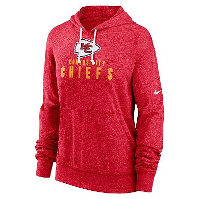Women's Nike Red Kansas City Chiefs Plus Size Gym Vintage Pullover Hoodie
