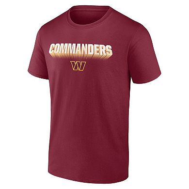Men's Fanatics Branded Burgundy Washington Commanders Chrome Dimension T-Shirt
