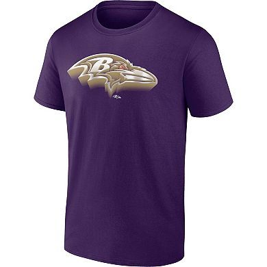 Men's Fanatics Branded Purple Baltimore Ravens Chrome Dimension T-Shirt