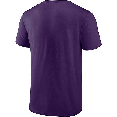 Men's Fanatics Branded Purple Baltimore Ravens Chrome Dimension T-Shirt