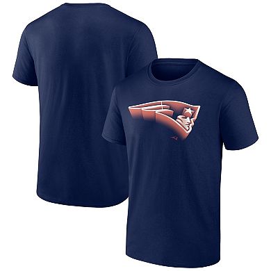 Men's Fanatics Branded Navy New England Patriots Chrome Dimension T-Shirt