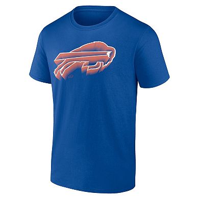 Men's Fanatics Branded Royal Buffalo Bills Chrome Dimension T-Shirt