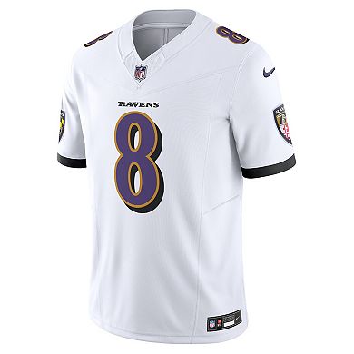 Men's Nike Lamar Jackson White Baltimore Ravens Vapor F.U.S.E. Limited Jersey