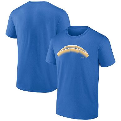 Men's Fanatics Branded Powder Blue Los Angeles Chargers Chrome Dimension T-Shirt