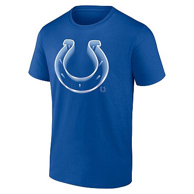 Men's Fanatics Branded Royal Indianapolis Colts Chrome Dimension T-Shirt