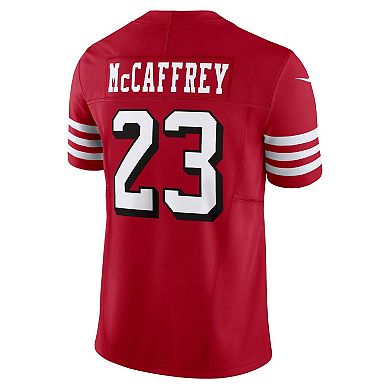 Men's Nike Christian McCaffrey Scarlet San Francisco 49ers Alternate Vapor F.U.S.E. Limited Jersey
