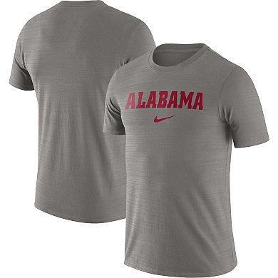 Men's Nike Heather Gray Alabama Crimson Tide Team Issue Velocity Performance T-Shirt