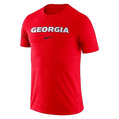 Men's Nike Red Georgia Bulldogs Team Issue Velocity Performance T-Shirt
