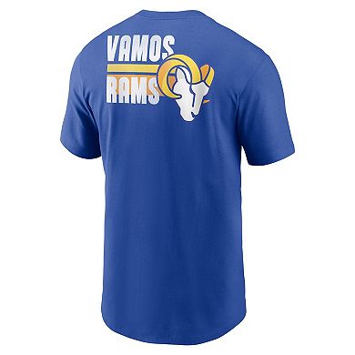 Men's Nike Royal Los Angeles Rams Blitz Essential T-Shirt
