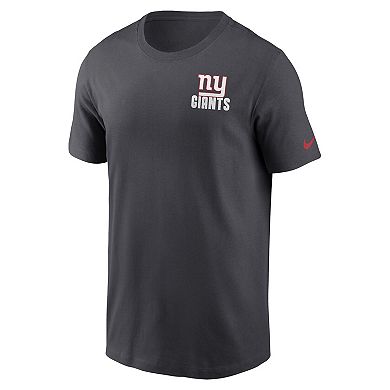 Men's Nike Anthracite New York Giants Blitz Essential T-Shirt