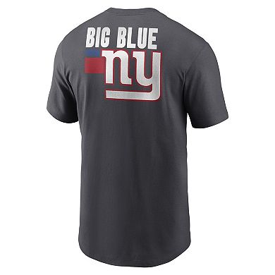 Men's Nike Anthracite New York Giants Blitz Essential T-Shirt