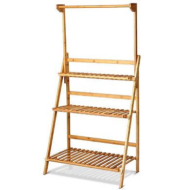 3 Tiers Hanging Folding Plant Shelf Stand