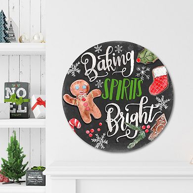 COURTSIDE MARKET Baking Bright I Circular Board Wall Art