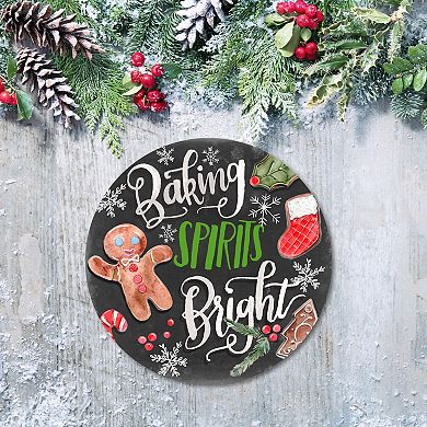 COURTSIDE MARKET Baking Bright I Circular Board Wall Art