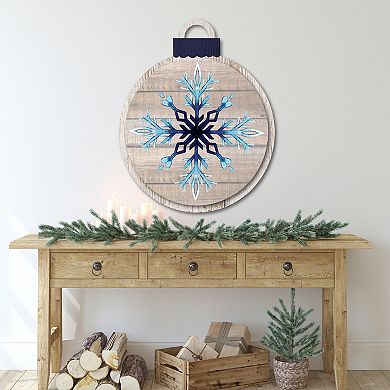 Courtside Market Snowflake Woods II Ornament Board Wall Art