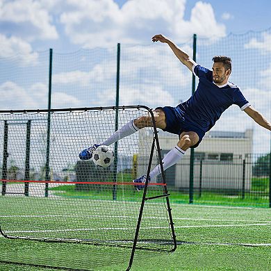 Soozier Adjustable Soccer Rebounder Net, Foldable Bounce Back Net