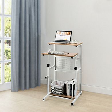 Height Adjustable Stand Up Desk Computer Workstation