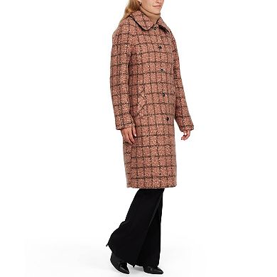 Women's Ellen Tracy Faux-Fur Balmacaan Coat
