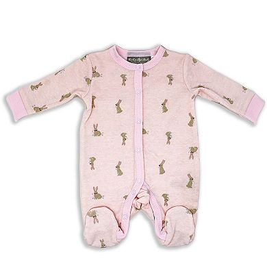Baby Girls Little Bunny 5 Pc Layette Gift Set in Mesh Bag