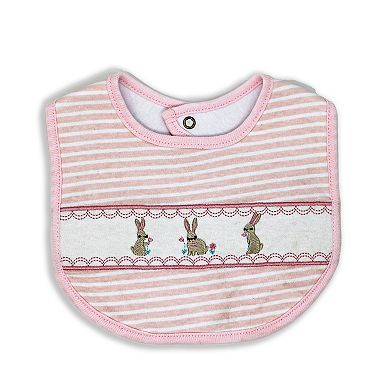 Baby Girls Little Bunny 5 Pc Layette Gift Set in Mesh Bag