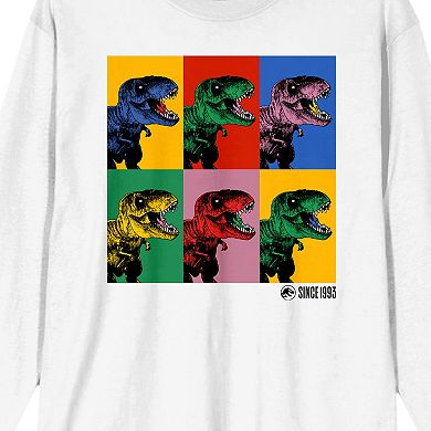 Men's Jurassic Park Colorful T-Rex Graphic Tee