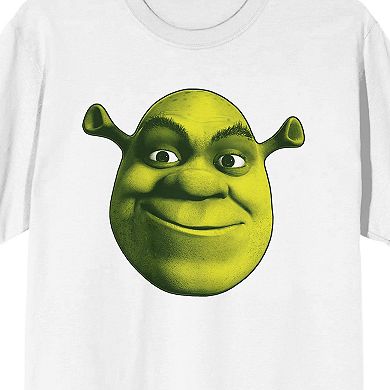 Men's Shrek Oversized Ogre Face Graphic Tee