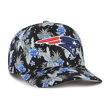 Men's '47  Black New England Patriots Dark Tropic Hitch Adjustable Hat