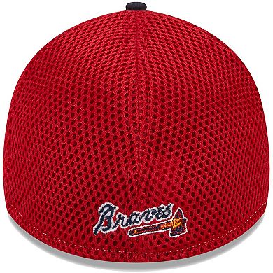 Men's New Era Navy Atlanta Braves Team Neo 39THIRTY Flex Hat