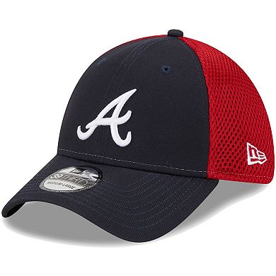 Men's New Era Navy Atlanta Braves Team Neo 39THIRTY Flex Hat