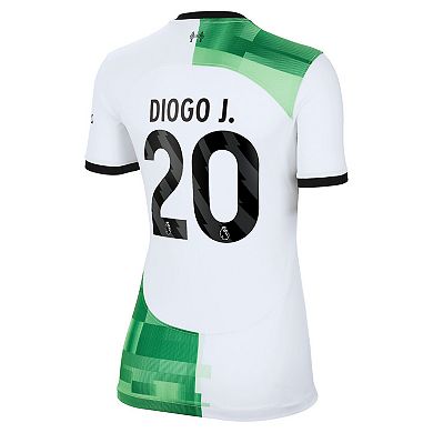 Women's Nike Diogo Jota White Liverpool 2023/24 Away Replica Player Jersey