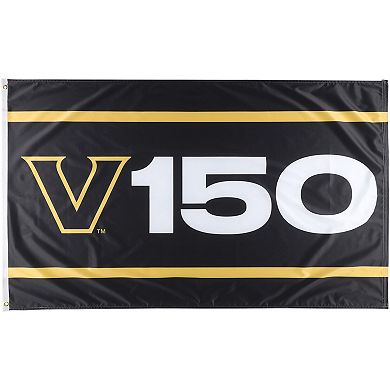 WinCraft Vanderbilt Commodores 3' x 5' Single-Sided Deluxe 150th Anniversary Flag