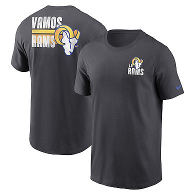 Men's Nike Anthracite Los Angeles Rams Blitz Essential T-Shirt