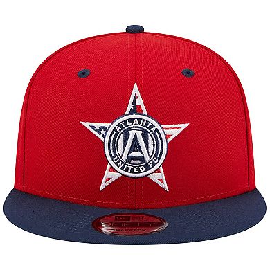 Men's New Era Red Atlanta United FC Americana 9FIFTY Snapback Hat