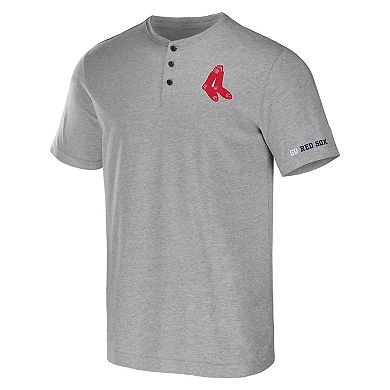 Men's Darius Rucker Collection by Fanatics Heather Gray Boston Red Sox Henley T-Shirt