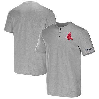 Men's Darius Rucker Collection by Fanatics Heather Gray Boston Red Sox Henley T-Shirt