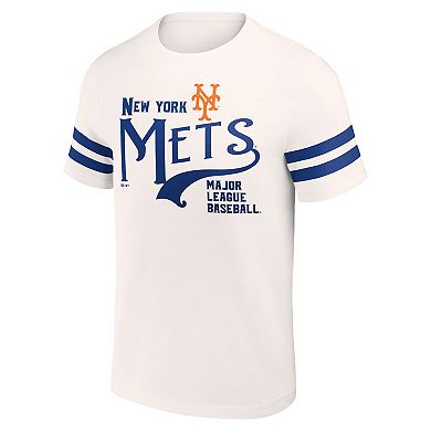 Men's Darius Rucker Collection by Fanatics Cream New York Mets Yarn Dye Vintage T-Shirt