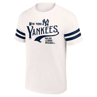 Men's Darius Rucker Collection by Fanatics Cream New York Yankees Yarn Dye Vintage T-Shirt