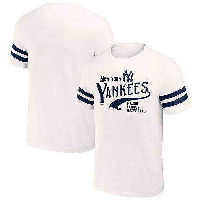 Men's Darius Rucker Collection by Fanatics Cream New York Yankees Yarn Dye Vintage T-Shirt