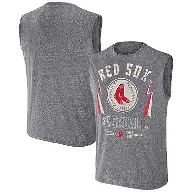 Men's Darius Rucker Collection by Fanatics Charcoal Boston Red Sox Muscle Tank Top