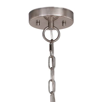 Harris 9 Light Candelabra Satin Nickel Candle Chandelier