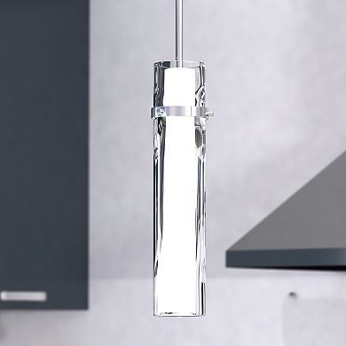 Vilo Satin Nickel Mini Pendant Ceiling Light White Glass
