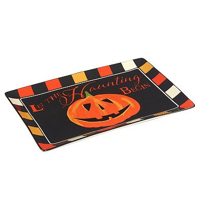 Certified International Spooky Halloween Rectangle Platter