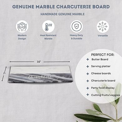 Marble Grey Thankful Charcuterie Board