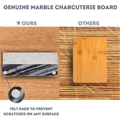 Marble Grey Thankful Charcuterie Board