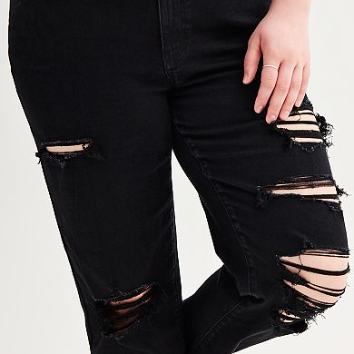 Juniors' Plus Size SO® High-Rise Cropped Distressed Carpenter Pants
