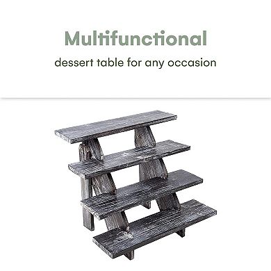 Wooden Retail Table Display, Rustic Cupcake Stand