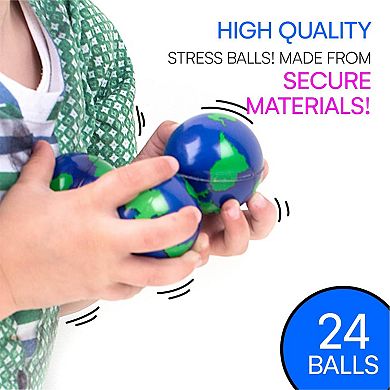 World 2 Stress Balls for Stress Relief and Education