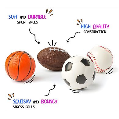Sports Stress Balls for Relief Party Favors Games and Prizes