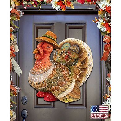 Thanksgiving Tom the Turkey Halloween Door Decor by G. DeBrekht - Thanksgiving Halloween Decor